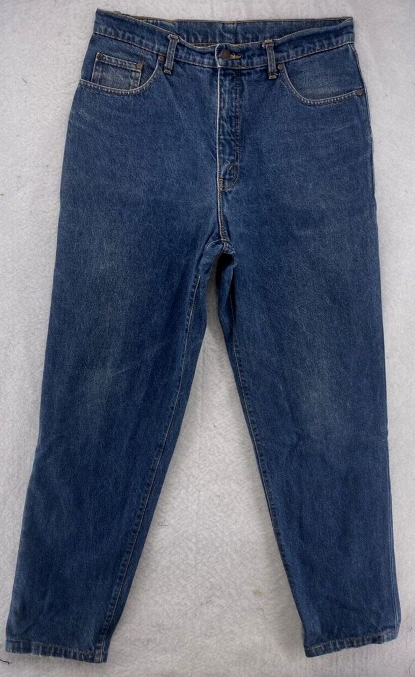 Vintage Levis Orange Tab High Rise Tapered Leg Jeans Medium  Blue Denim 33x32